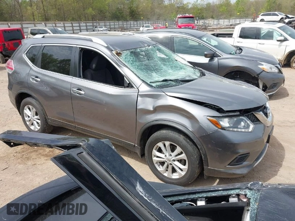 2016 Nissan Rogue SV with VIN KNMAT2MV9GP693049, listed as a IAAI auction lot 42053309 with 75,379 mi miles. Bid and sale history available at carsss.com. Image 1.
