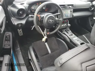 2024 Toyota GR86 Premium with VIN JF1ZNBE14R8757705, listed as a Copart auction lot 88110395 with 15,128 mi miles and Salvage Title. Bid and sale history available at carsss.com. Image 8.