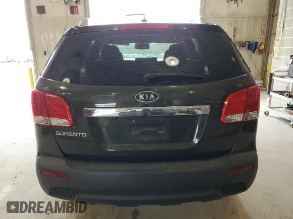 2011 Kia Sorento LX with VIN 5XYKT3A12BG138645, listed as a Copart auction lot 53482805 with 182,387 mi miles and Salvage Title. Bid and sale history available at DreamBid. Image 6.
