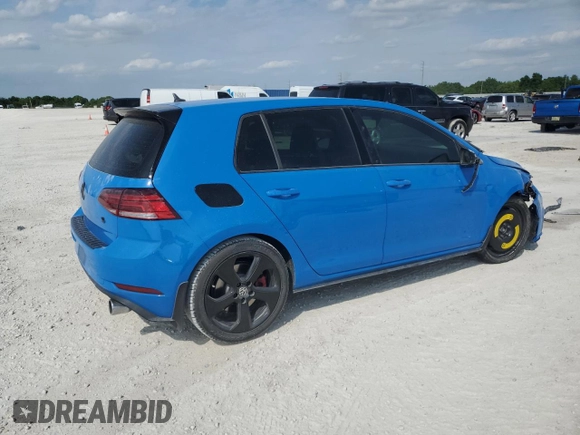 2019 Volkswagen Golf GTI S with VIN 3VW6T7AU6KM012050, listed as a Copart auction lot 45873434 with 61,116 mi miles. Bid and sale history available at carsss.com. Image 3.