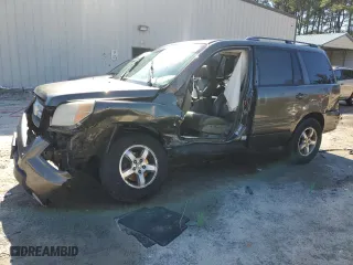 2006 Honda Pilot EX-L with VIN 5FNYF18586B010101, listed as a Copart auction lot 48208665 with 0 mi miles and Salvage Title. Bid and sale history available at carsss.com. Image 1.