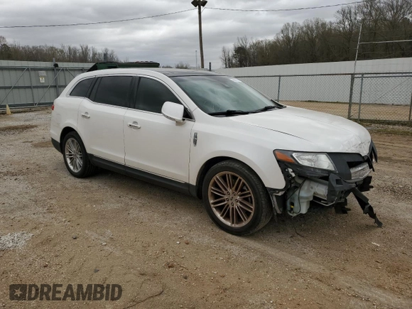 2015 Lincoln MKT EcoBoost with VIN 2LMHJ5AT5FBL04616, listed as a Copart auction lot 49819275 with 93,591 mi miles and Salvage Title. Bid and sale history available at DreamBid. Image 4.