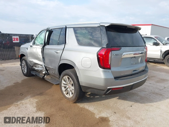 2024 GMC Yukon SLT with VIN 1GKS2BKD9RR282361, listed as a IAAI auction lot 41878591 with 13,347 mi miles. Bid and sale history available at carsss.com. Image 3.
