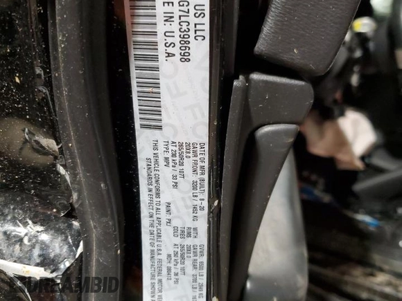 2020 Jeep Grand Cherokee Laredo E with VIN 1C4RJFAG7LC398698, listed as a Copart auction lot 83011484 with 0 mi miles and Salvage Title. Bid and sale history available at carsss.com. Image 14.