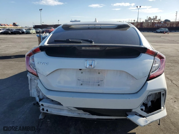 2021 Honda Civic Hatchback EX with VIN SHHFK7H63MU412537, listed as a Copart auction lot 45930185 with 59,200 mi miles and Salvage Title. Bid and sale history available at carsss.com. Image 6.
