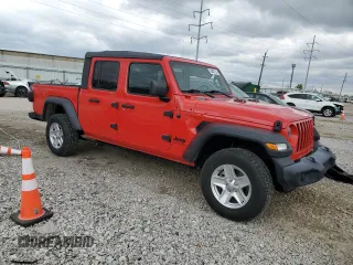 2020 Jeep Gladiator Sport S with VIN 1C6HJTAG0LL131338, listed as a Copart auction lot 50883235 with 50,547 mi miles and Salvage title. Bid and sale history available at DreamBid. Image 4.