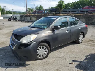2012 Nissan Versa SV with VIN 3N1CN7AP2CL908995, listed as a Copart auction lot 63128385 with 160,839 mi miles and Salvage title. Bid and sale history available at DreamBid. Image 1.