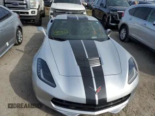 2017 Chevrolet Corvette Z51 2LT with VIN 1G1YK2D75H5117693, listed as a Copart auction lot 75127544 with 0 mi miles and Salvage Title. Bid and sale history available at carsss.com. Image 5.