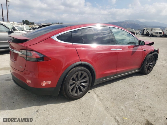 2017 Tesla Model X 90D with VIN 5YJXCDE20HF060672, listed as a Copart auction lot 78235764 with 159,128 mi miles and Salvage Title. Bid and sale history available at carsss.com. Image 3.