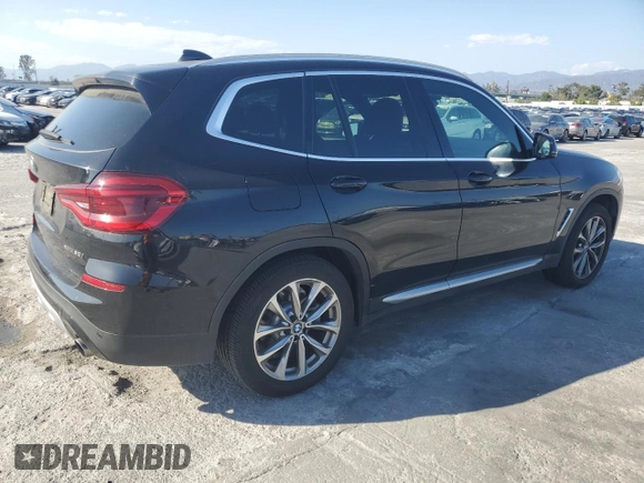 2019 BMW X3 xDrive30i with VIN 5UXTR9C53KLP81188, listed as a Copart auction lot 54952965 with 39,281 mi miles and Salvage Title. Bid and sale history available at DreamBid. Image 3.