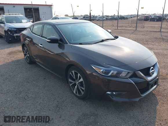 2016 Nissan Maxima SV with VIN 1N4AA6AP9GC384035, listed as a IAAI auction lot 42856838 with 116,736 mi miles and . Bid and sale history available at DreamBid. Image 1.