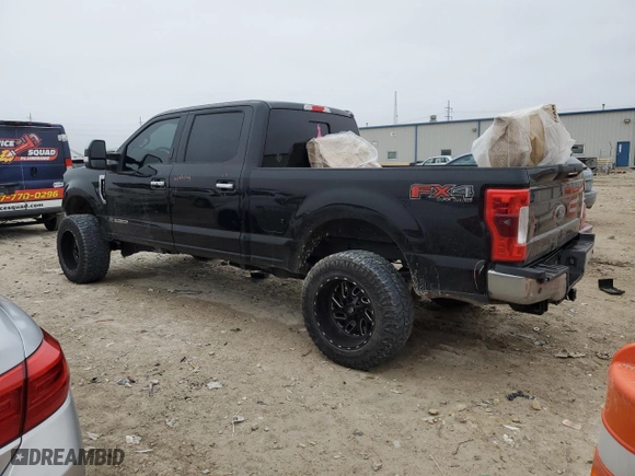 2017 Ford Super Duty F-250 SRW Lariat with VIN 1FT7W2BT7HEC50768, listed as a Copart auction lot 47424185 with 158,905 mi miles and Salvage Title. Bid and sale history available at carsss.com. Image 2.