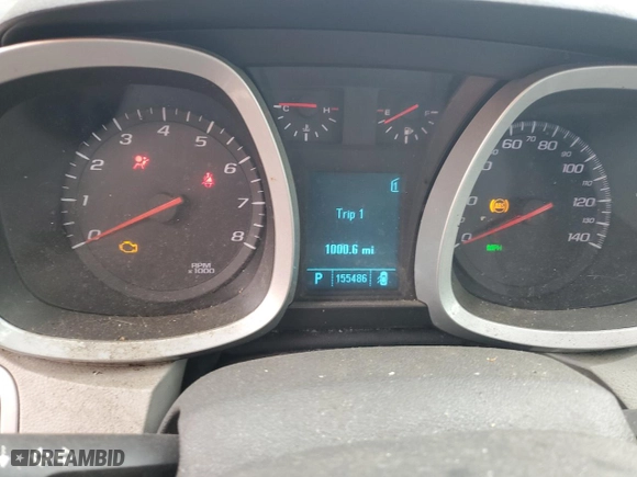 2010 Chevrolet Equinox LS with VIN 2CNALBEWXA6337042, listed as a Copart auction lot 50534625 with 155,486 mi miles and Salvage Title. Bid and sale history available at carsss.com. Image 9.