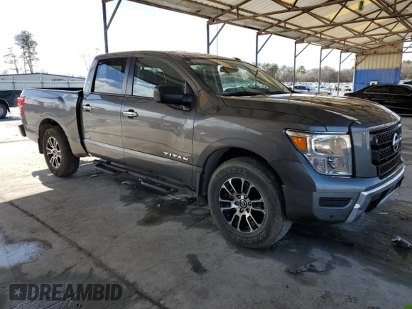 2021 Nissan Titan SV z VIN 1N6AA1EFXMN518756, wystawiony jako Copart lot #44969775 z przebiegiem 101 589 mil mil oraz Szkoda całkowita • Salvage title. Historia ofert i sprzedaży dostępna na DreamBid. Obrazek 4.