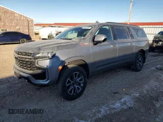 2022 Chevrolet Suburban Z71 with VIN 1GNSKDKD4NR255061, listed as a Copart auction lot 85507694 with 107,856 mi miles and Salvage Title. Bid and sale history available at carsss.com. Image 1.