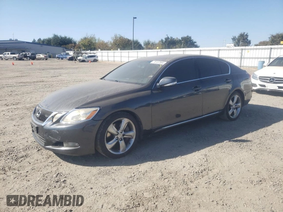 2008 Lexus GS 350 with VIN JTHBE96S880036116, listed as a Copart auction lot 76107564 with 239,961 mi miles and Salvage Title. Bid and sale history available at carsss.com. Image 1.