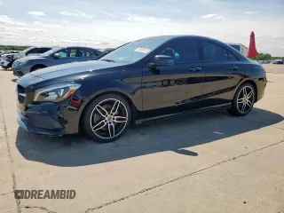 2018 Mercedes-Benz CLA 250 with VIN WDDSJ4EB0JN673940, listed as a Copart auction lot 58598475 with 35,130 mi miles and Clean title. Bid and sale history available at DreamBid. Image 1.