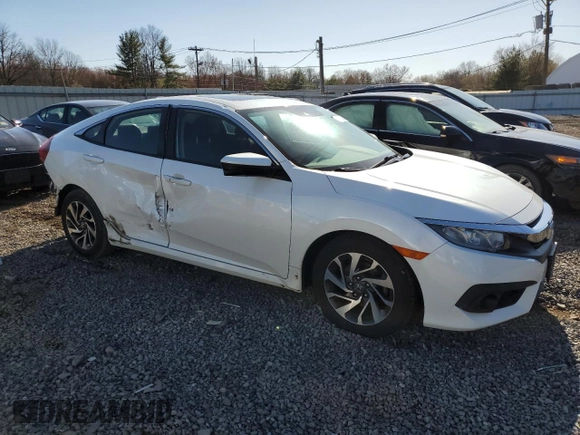 2017 Honda Civic EX with VIN 19XFC2F88HE219849, listed as a Copart auction lot 49706315 with 91,879 mi miles and Salvage Title. Bid and sale history available at DreamBid. Image 4.