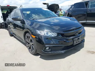 2019 Honda Civic Sport with VIN 2HGFC2F83KH521367, listed as a IAAI auction lot 42249348 with 65,850 mi miles and . Bid and sale history available at DreamBid. Image 1.