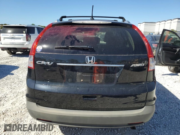 2012 Honda CR-V EX-L with VIN 2HKRM4H71CH631996, listed as a Copart auction lot 49314095 with 160,782 mi miles and Salvage Title. Bid and sale history available at carsss.com. Image 6.