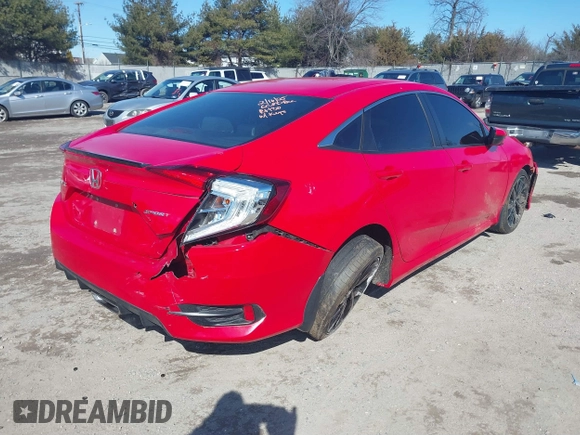 2020 Honda Civic Sedan Sport with VIN 2HGFC2F89LH550311, listed as a IAAI auction lot 41641862 with 100,175 mi miles. Bid and sale history available at carsss.com. Image 2.