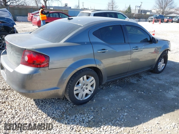 2013 Dodge Avenger SE with VIN 1C3CDZAB8DN596915, listed as a IAAI auction lot 41781939 with 122,440 mi miles and . Bid and sale history available at carsss.com. Image 4.