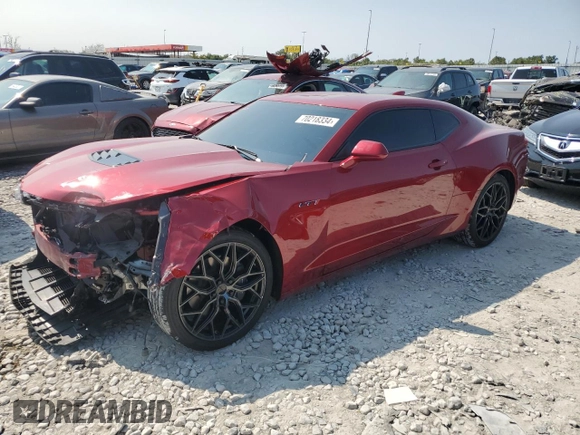 2022 Chevrolet Camaro LT1 with VIN 1G1FF1R73N0117120, listed as a Copart auction lot 70218334 with 37,419 mi miles and Salvage Title. Bid and sale history available at carsss.com. Image 1.