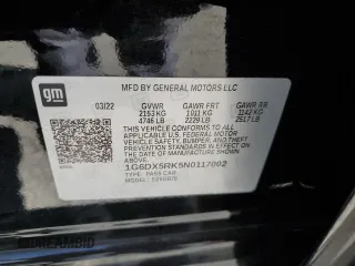 2022 Cadillac CT5 Luxury z VIN 1G6DX5RK5N0117002, wystawiony jako Copart lot #47235445 z przebiegiem 36 003 mil mil oraz Szkoda całkowita • Salvage title. Historia ofert i sprzedaży dostępna na DreamBid. Obrazek 13.