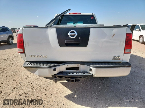 2007 Nissan Titan LE with VIN 1N6BA06AX7N242455, listed as a Copart auction lot 61811175 with 211,040 mi miles and Salvage title. Bid and sale history available at DreamBid. Image 6.