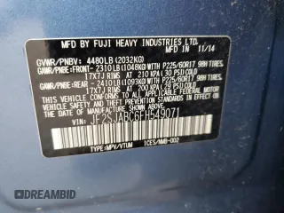 2015 Subaru Forester 2.5i with VIN JF2SJABC6FH549071, listed as a Copart auction lot 58426775 with 129,475 mi miles and Salvage title. Bid and sale history available at DreamBid. Image 13.