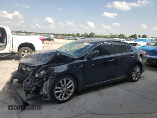 2015 Kia Optima SX Turbo with VIN 5XXGR4A6XFG362083, listed as a Copart auction lot 54558035 with 151,679 mi miles and Salvage title. Bid and sale history available at DreamBid. Image 1.