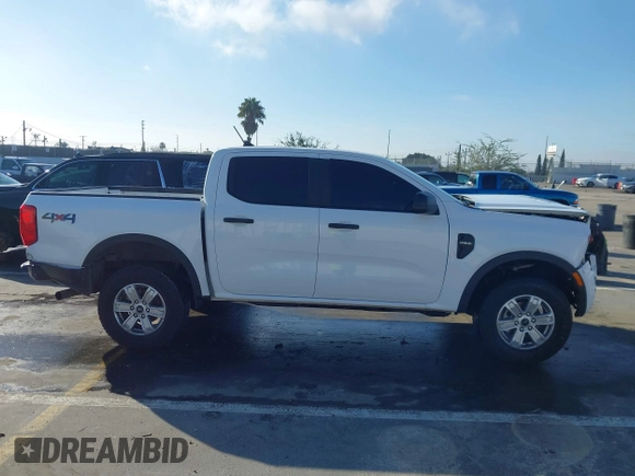 2024 Ford Ranger XL with VIN 1FTER4PH9RLE10340, listed as a IAAI auction lot 41591734 with 8,610 mi miles. Bid and sale history available at carsss.com. Image 14.