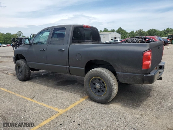 2007 Dodge Ram 2500 Laramie with VIN 1D7KS28A87J596108, listed as a Copart auction lot 56810764 with 237,398 mi miles and Salvage Title. Bid and sale history available at carsss.com. Image 2.