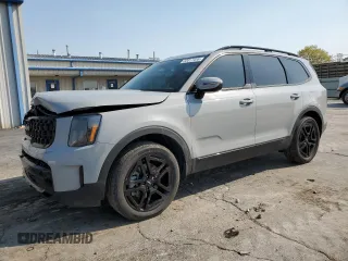 2024 Kia Telluride EX with VIN 5XYP3DGC1RG468629, listed as a Copart auction lot 52017455 with 29,267 mi miles and Salvage Title. Bid and sale history available at carsss.com. Image 1.