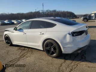 2022 Audi A5 Sportback S line Premium with VIN WAUDACF58NA009238, listed as a Copart auction lot 42725495 with 76,798 mi miles and Salvage Title. Bid and sale history available at carsss.com. Image 2.