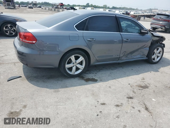 2015 Volkswagen Passat Limited Edition with VIN 1VWAT7A30FC098027, listed as a Copart auction lot 60612055 with 121,208 mi miles and Salvage title. Bid and sale history available at DreamBid. Image 3.