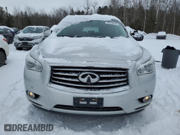 2013 Infiniti JX35 with VIN 5N1AL0MM5DC345632, listed as a Copart auction lot 44216045 with 141,084 mi miles and Clean Title. Bid and sale history available at carsss.com. Image 5.