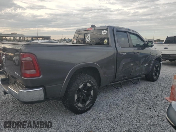 2020 Ram 1500 Laramie with VIN 1C6SRFDTXLN280059, listed as a Copart auction lot 89138865 with 99,114 mi miles and Salvage Title. Bid and sale history available at carsss.com. Image 3.