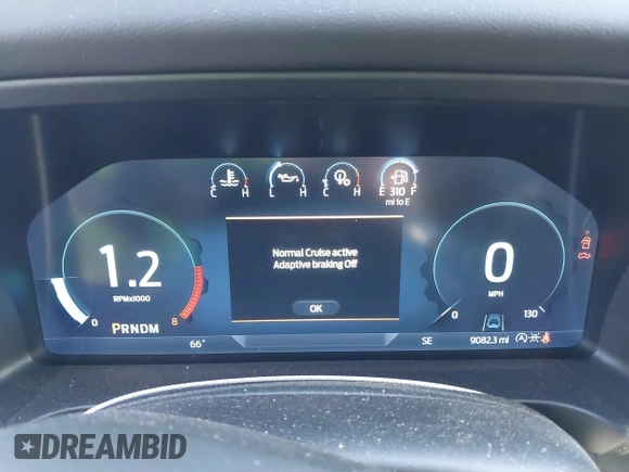 2024 Ford Ranger Lariat with VIN 1FTER4KH3RLE14617, listed as a IAAI auction lot 41705701 with 9,082 mi miles and . Bid and sale history available at DreamBid. Image 7.