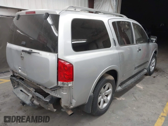 2008 Nissan Armada SE z VIN 5N1AA08C98N608867, wystawiony jako IAAI lot #42054139 z przebiegiem 214 433 mil mil oraz . Historia ofert i sprzedaży dostępna na DreamBid. Obrazek 4.