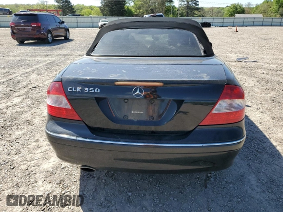 2009 Mercedes-Benz CLK 350 with VIN WDBTK56F39T108770, listed as a Copart auction lot 52892915 with 148,142 mi miles and Salvage Title. Bid and sale history available at DreamBid. Image 6.