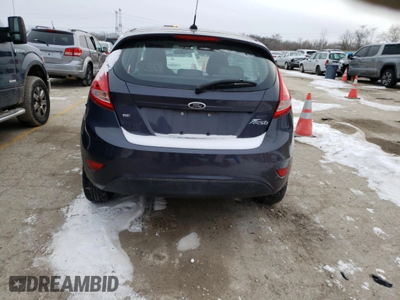 2013 Ford Fiesta SE with VIN 3FADP4EJ6DM175559, listed as a Copart auction lot 37837244 with Not Provided miles and Clean Title. Bid and sale history available at DreamBid. Image 6.
