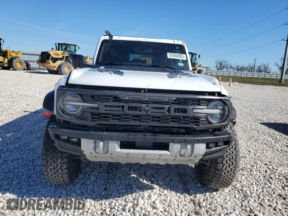 2023 Ford Bronco Raptor with VIN 1FMEE5JR5PLC05576, listed as a Copart auction lot 87668905 with 6,663 mi miles and Salvage Title. Bid and sale history available at carsss.com. Image 5.