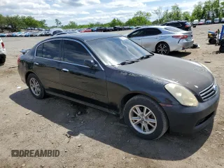2005 Infiniti G35 with VIN JNKCV51FX5M300822, listed as a Copart auction lot 56136715 with 292,613 mi miles and Clean Title. Bid and sale history available at DreamBid. Image 4.
