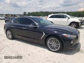 2021 Genesis G70 2.0T with VIN KMTG34LA7MU070211, listed as a Copart auction lot 59613564 with 18,062 mi miles and Salvage Title. Bid and sale history available at carsss.com. Image 4.