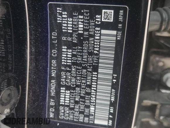 2023 Honda Civic Type R z VIN JHMFL5G43PX001036, wystawiony jako Copart lot #86978024 z przebiegiem 13 716 mil mil oraz Szkoda całkowita • Salvage title. Historia ofert i sprzedaży dostępna na DreamBid. Obrazek 14.