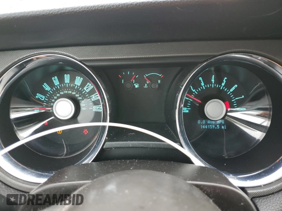 2012 Ford Mustang Premium with VIN 1ZVBP8AM7C5277222, listed as a Copart auction lot 55495355 with 144,159 mi miles and Salvage title. Bid and sale history available at DreamBid. Image 9.