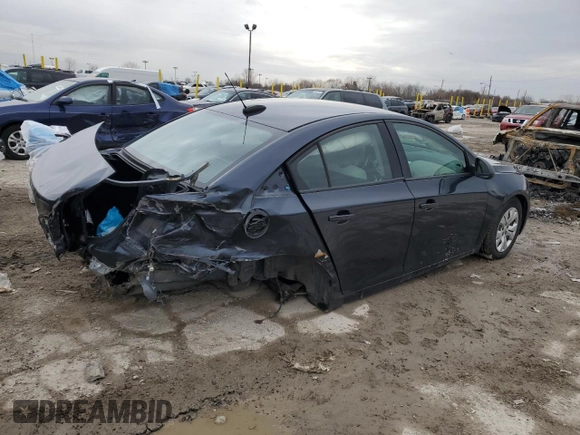 2015 Chevrolet Cruze LS with VIN 1G1PA5SG1F7292205, listed as a Copart auction lot 48153065 with 93,990 mi miles and Clean Title. Bid and sale history available at DreamBid. Image 3.