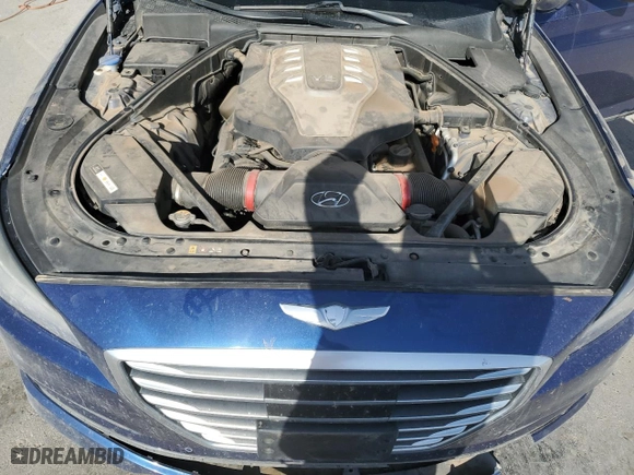 2015 Hyundai Genesis 5.0L with VIN KMHGN4JFXFU085128, listed as a Copart auction lot 51349885 with 189,475 mi miles and Salvage Title. Bid and sale history available at carsss.com. Image 11.