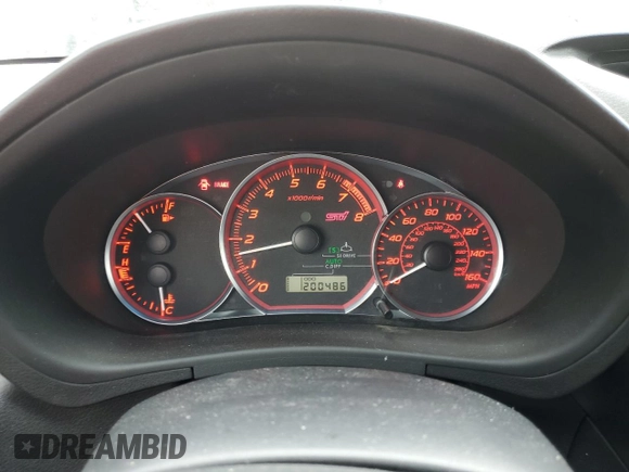 2013 Subaru Impreza Sedan WRX WRX STI with VIN JF1GV8J62DL004708, listed as a Copart auction lot 43687655 with 200,486 mi miles and Salvage Title. Bid and sale history available at carsss.com. Image 9.